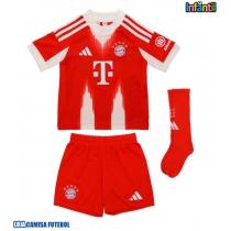 Camisa de Futebol Bayern Munich Michael Olise #17 Equipamento Principal Infantil 2025-26 Manga Curta (+ Calças curtas)